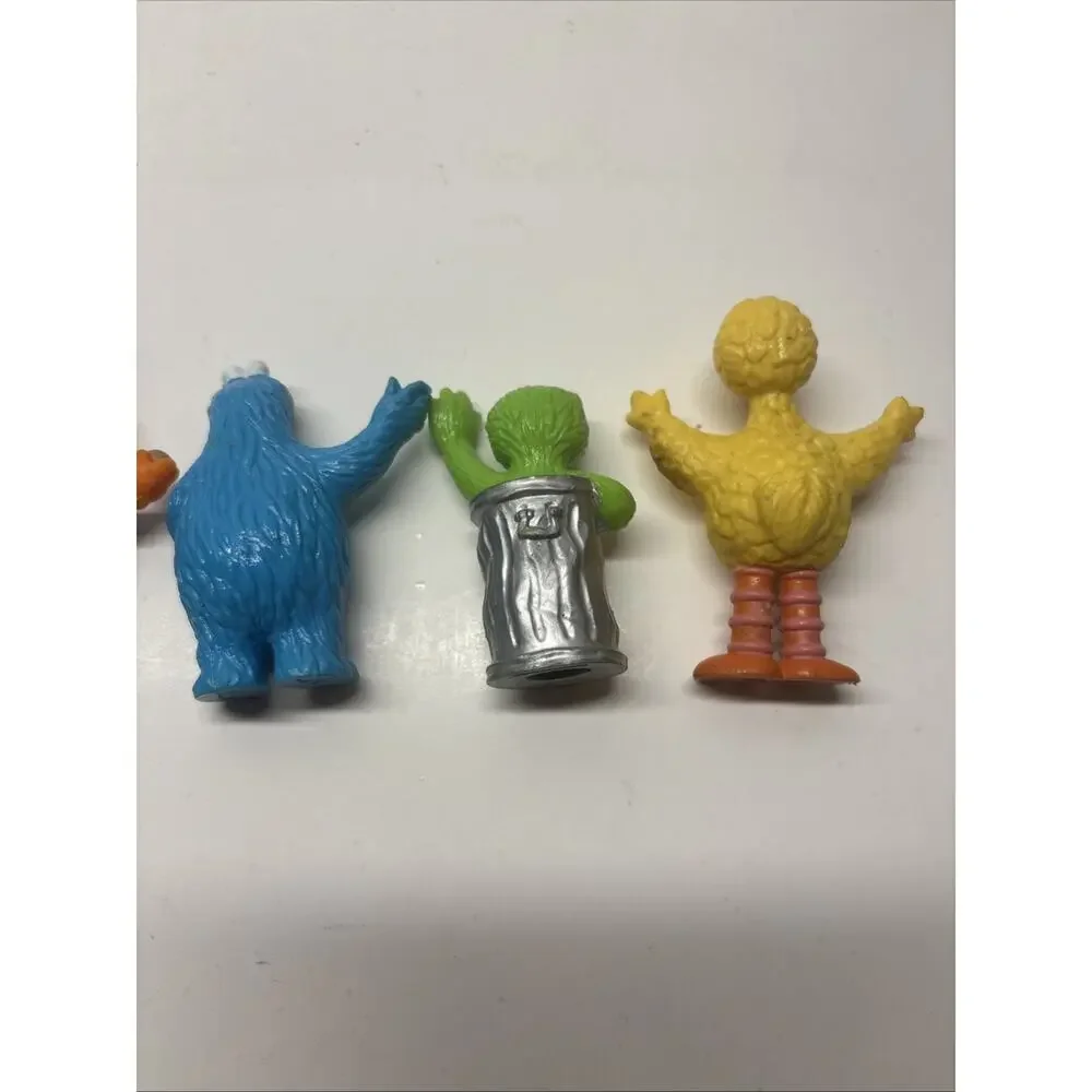JHP Sesame Street 3” Cake Topper Figures Lot Of 5 - Cookie Monster Big Bird Etc